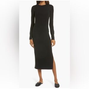 French Connection Sweater Midi Dress with Side Slit